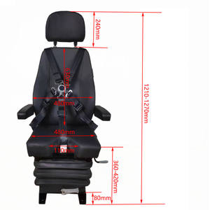 Сиденье Grammer с механической подвеской, сиденья Grammer v-образной формы, сиденье для водителя крана с механической подвеской - Product Image 2