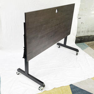 Rubberwood <b>Folding</b> <b>Desk</b> with Wheels for Easy Mobility-SPD68172 - Product Image 6