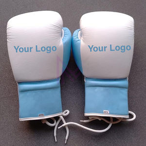 Guantes de Boxeo Profesionales de Cuero de Alta Calidad, Personalizados, Transpirables, Impermeables, con Cierre de Cordones, para Sparring y Golpeo - Product Image 2