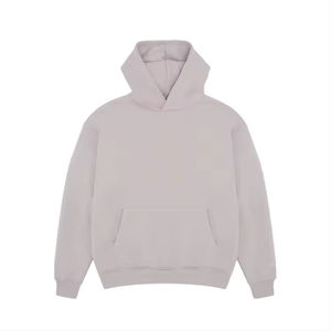 Haute qualité unisexe Streetwear épaules surdimensionné pull à capuche vente chaude plaine Sublimation grande taille hommes sweats à capuche - Product Image 3