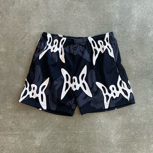 Fabricant de shorts de gym personnalisés pour hommes, serviette de bain respirante à double couche avec cordon de serrage, solide, anti-rides, sublimation, entraînement de rue - Product Image 5