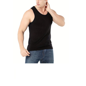 2024 nouveau Style hommes débardeur personnalisé avec broderie et impression de Logo meilleure qualité haut décontracté noir BD meilleure vente - Product Image 2