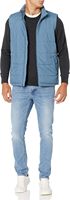 Gilet de golf isolé pour hommes en gros imperméable au vent mi-poids col montant poches cachées panneaux extensibles
