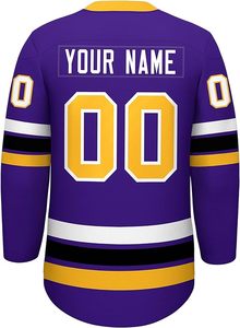 Personalizado jersey de hockey sobre hielo bordado nombre del equipo y número hockey sobre hielo 2025 personalizado blanco uniforme en blanco - Product Image 4