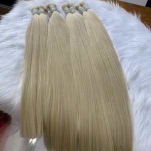 ผมตรงยาวสีบลอนด์แบบดับเบิ้ลดรอนขายส่งจำนวนมาก ผู้จำหน่ายต่อผมแท้เวียดนาม - Product Image 5