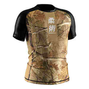 เสื้อแรชการ์ดผ้าฟลีซผู้ชายแบบสั่งทำ - ผู้ผลิตงานพิมพ์นูน - Product Image 3