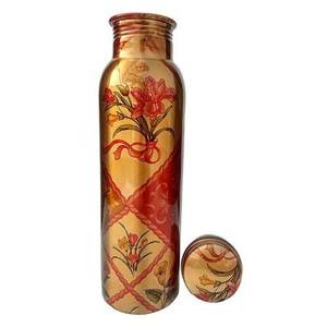 Botella de agua de cobre impresa de alta calidad para gimnasio, Yoga, entrenamiento, uso diario, fiestas, agua hirviendo, aplicable, respetuoso con el medio ambiente - Product Image 6