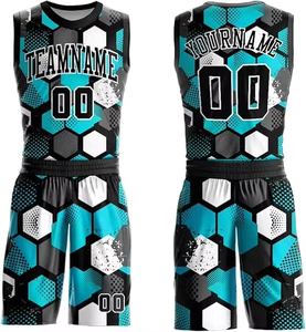 ชุดบาสเก็ตบอลสำหรับผู้ชายเสื้อบาสเก็ตบอลผ้าโพลีเอสเตอร์ Uniform100 - Product Image 3