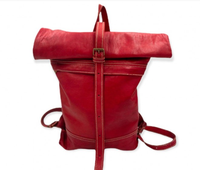Sac à dos bohème marocain vintage fait main, élégant sac à bandoulière en cuir naturel pour femmes, inspiré du rock, avec fermeture à cadenas, mode bohème