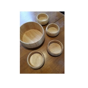 Mini cuenco de madera de acacia, cuenco de madera de tamaño personalizado, precio barato con color de madera natural - Product Image 5