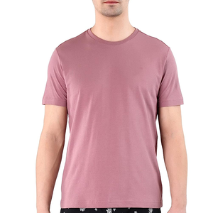 Camiseta de Cuello Redondo de Punto 100% Algodón Premium para Hombre, Suave, Transpirable, de Secado Rápido, Corte Clásico para Comodidad y Estilo Diarios - Product Image 1