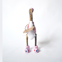 Figurine de canard en bambou faite à la main, art moderne écologique, Art déco, décoration de table de luxe, artisanat décoratif unique, décoration de maison personnalisée