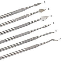Ensemble de 12 sculpteurs de cire à double extrémité, outils de sculpture de modélisation de cire, médiators dentaires, outil de sculpture en argile de poterie polymère