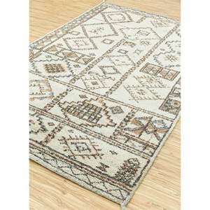 พรมขนสัตว์ถักมือสีเบจและสีน้ำตาลลายเรขาคณิตสำหรับห้องนั่งเล่น ทางเข้าห้องนอน ห้องโถง-PKWL-448 - Product Image 2