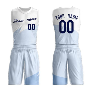 Ensemble d'uniformes de basket-ball unisexe au meilleur design avec impression couleur personnalisée, taille plus, vente en gros d'uniformes de basket-ball personnalisés pour hommes - Product Image 1