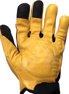 Hot Selling 100% Goatskin Leather <b>Horse</b> Riding Gloves Custom Bicycle Gloves Full Finger Leather Gloves - Product Image 4