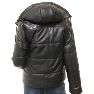 Vente directe d'usine Veste en cuir PU pour femmes Nouveau prix compétitif Vêtement en satin d'hiver - Product Image 4
