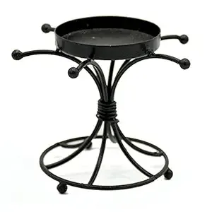 Home Accent Good Price Romantic Wedding Home <b>Black</b> Metal <b>Candlestick</b> Stand Luxury Candle Holder for Decorative Candle Stand - Product Image 2