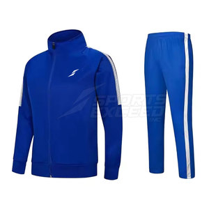 Survêtement pour homme de haute qualité, respirant, uni, décontracté, pour l'hiver, taille personnalisée, 100% coton - Product Image 1