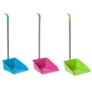 Elianware Household Floor Cleaning Tool Accessories Custom Plastic Dustpan Long Handle With Hole Easy Hanging Long Lasting
