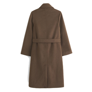 Trench-coat vintage pour femme |   100% Laine Écologique Coupe-Vent |   Ceinture longue personnalisable OEM/ODM en gros - Product Image 2