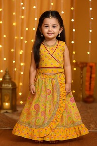 Mignon ethnique velours costume ensemble pour filles et garçons fête porter hiver mariage doux robe pour les tout-petits indien dernier 2025 ensemble de frères et sœurs - Product Image 4