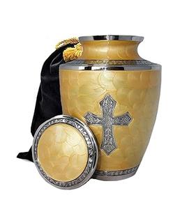 Urna para cenizas funerarias de Metal sólido de alta calidad para adultos, recuerdo conmemorativo hecho a mano, diseño elegante para almacenamiento de cenizas - Product Image 4