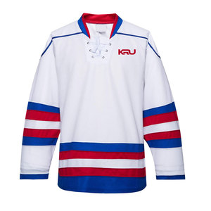 Maillot de hockey sur glace personnalisé en gros, 100 % polyester, respirant, anti-humidité, haute qualité, pour équipes de club en extérieur - Product Image 1