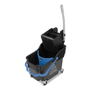 Chariot de nettoyage commercial avec seau et séparateur parabolique, construction en plastique recyclé Rumphi - Product Image 5