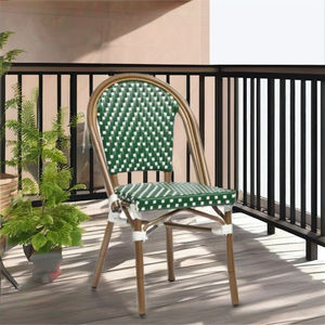 Silla de comedor de ratán minimalista cómoda de alta calidad para uso en interiores/exteriores, hoteles duraderos, parques, villas, apartamentos, dormitorios - Product Image 3