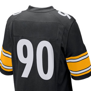 Uniforme personalizado de fútbol americano para adultos, nombre de jugador de equipo, manga corta, antibacteriano, secado rápido, transpirable, 100% poliéster - Product Image 6