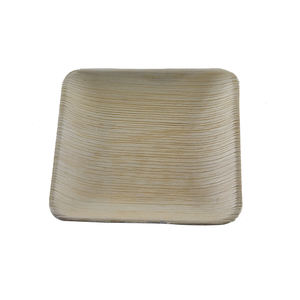 Platos cuadrados de vajilla desechables de hoja de palma biodegradables naturales de primera calidad en diferentes tamaños y formas para fiestas de bodas - Product Image 1