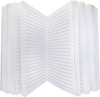 Recharges de papier ligné/à pois faites à la main pour carnets A5 avec reliure cousue