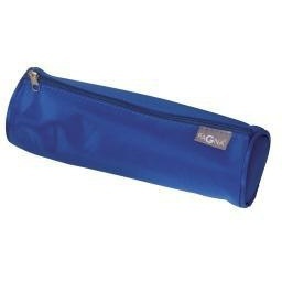 PAGNA Basic Pencil <b>Roll</b> 7 X 22 cm Dark <b>Blue</b> Zipper Closure Microfiber and Polyester Blend - Product Image 1