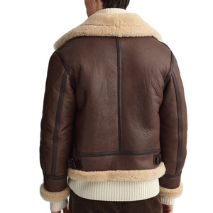 เสื้อแจ็คเก็ตหนังกันลมของผู้ชายสำหรับ2026แจ็คเก็ตผ้าใบสไตล์ใหม่ทนทานพร้อมโลโก้ตามสั่ง - Product Image 3