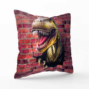 Coussin décoratif réversible en forme de dinosaure T-REX Tyrannosaurus Rex - Product Image 6