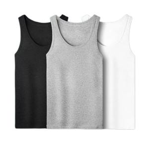Usine Pas Cher Logo Personnalisé Muscle Fit Plain Débardeurs Sans Manches Workout 100% Coton débardeur pour Hommes Respirant Confortable - Product Image 1