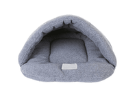 Lit carré de luxe pour chien en coton S/M/L taille couleur personnalisable motif solide emballage en Carton lavable amovible