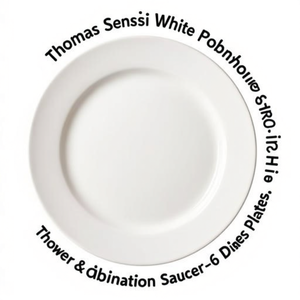 Thomas Sensai White Combination Saucer-6 Pack Dishes & <b>Plates</b> - Product Image 2