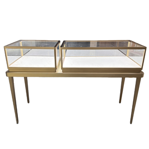 आधुनिक सोने के फ्रेम गहने के साथ आधुनिक सोने के फ्रेम गहने प्रदर्शनी के लिए कैबिनेट - Product Image 1