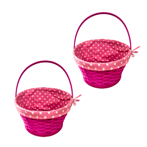 Cesta de mimbre hecha a mano para Pascua, cesta de bambú de Vietnam, cesta de regalo personalizable para niños, Regalos de Pascua - Product Image 1