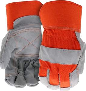 Gants de travail de haute qualité pour la sécurité des conducteurs, en cuir de vachette pleine fleur, pour le jardinage, le travail lourd, la soudure, pour travaux par temps froid - Product Image 1