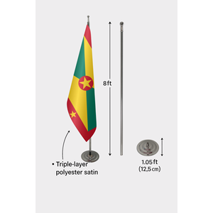 Drapeau officiel d'Intérieur de Grenade, Impression Numérique Personnalisée, en Aluminium, Polyester Durable, Soie, Plastique, pour l'Assurance Automobile et l'Éducation - Product Image 6