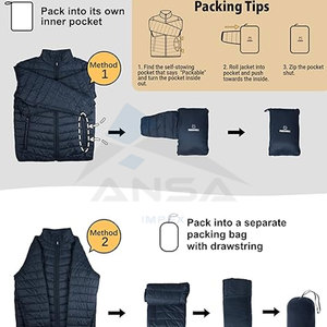 Proveedor a granel Chaquetas acolchadas con aislamiento ligero para hombre Abrigo de senderismo de esquí de invierno Diseños de colores OEM, pantalla de hojaldre, bordado - Product Image 5