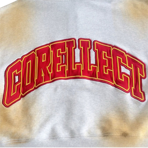 เสื้อฮู้ดสำหรับผู้ชายเสื้อฮู้ดสีติดซิปโอเวอร์ไซส์ย้อมสีวินเทจ - Product Image 2