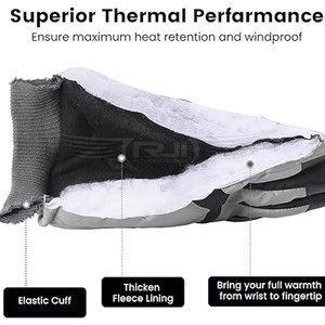 ถุงมือฤดูหนาวกันน้ำหน้าจอสัมผัสกันลมและกันลื่นสำหรับชุดลำลอง - Product Image 4