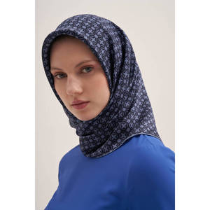 Pañuelo de Algodón Azul Marino con Diseño Personalizado - Product Image 1