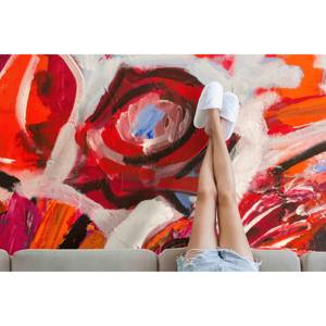 Alfombra con Diseño de Rosas Abstractas: Decoración Moderna para el Hogar, Alfombra Impresa, Alfombra de Chenilla - Product Image 2