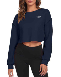 Sudadera de Mujer Estilo Vintage Y2K, Manga Larga, Tejido Terry de Alta Calidad, Estampada, Transpirable, Informal, para Invierno - Product Image 1