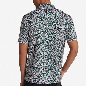Polo transpirable de última moda para hombre con manga corta/Polo de algodón con estampado de logotipo personalizado de alta calidad para hombre - Product Image 3